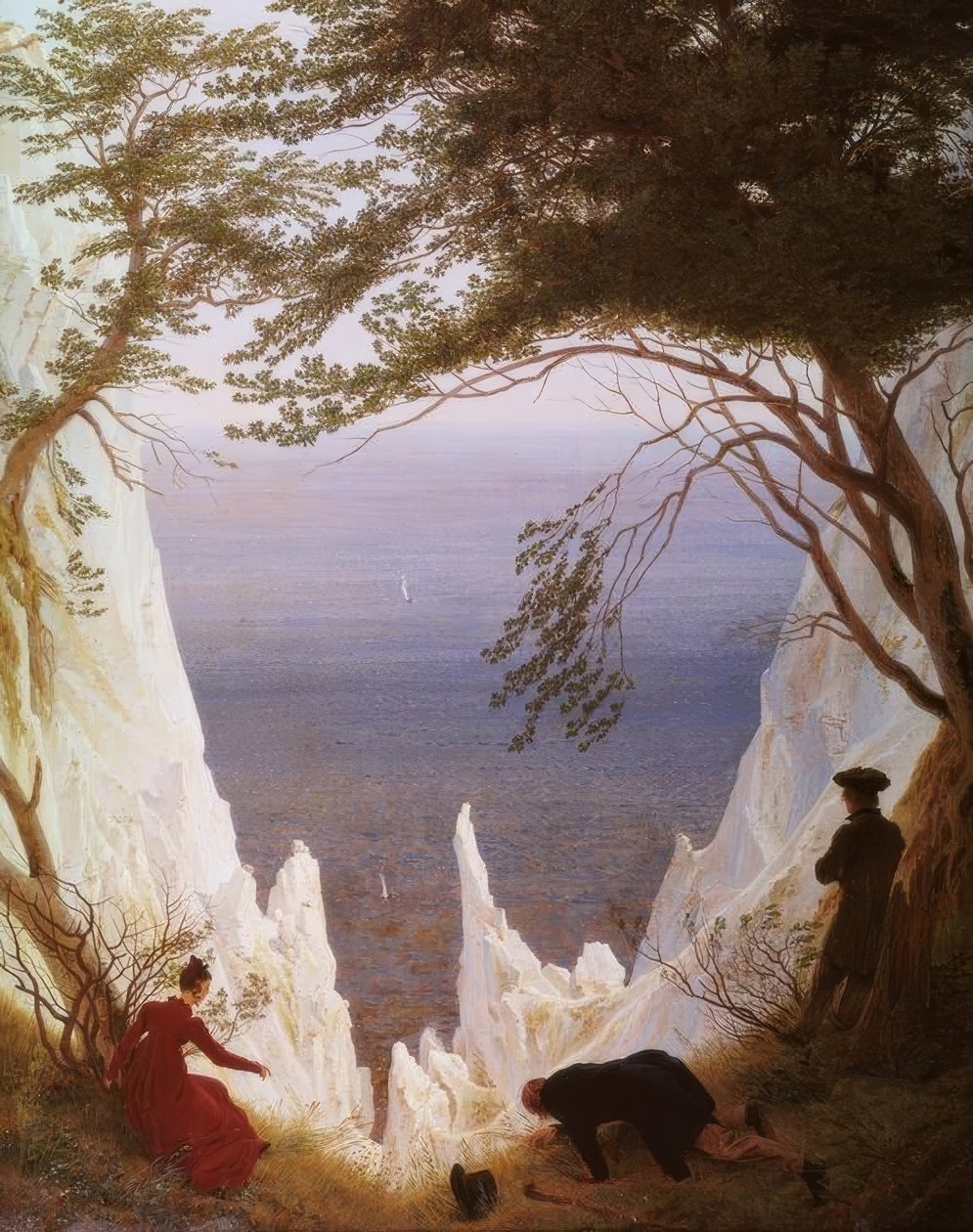 Kréta sziklák Rügenen alkotó: Caspar David Friedrich