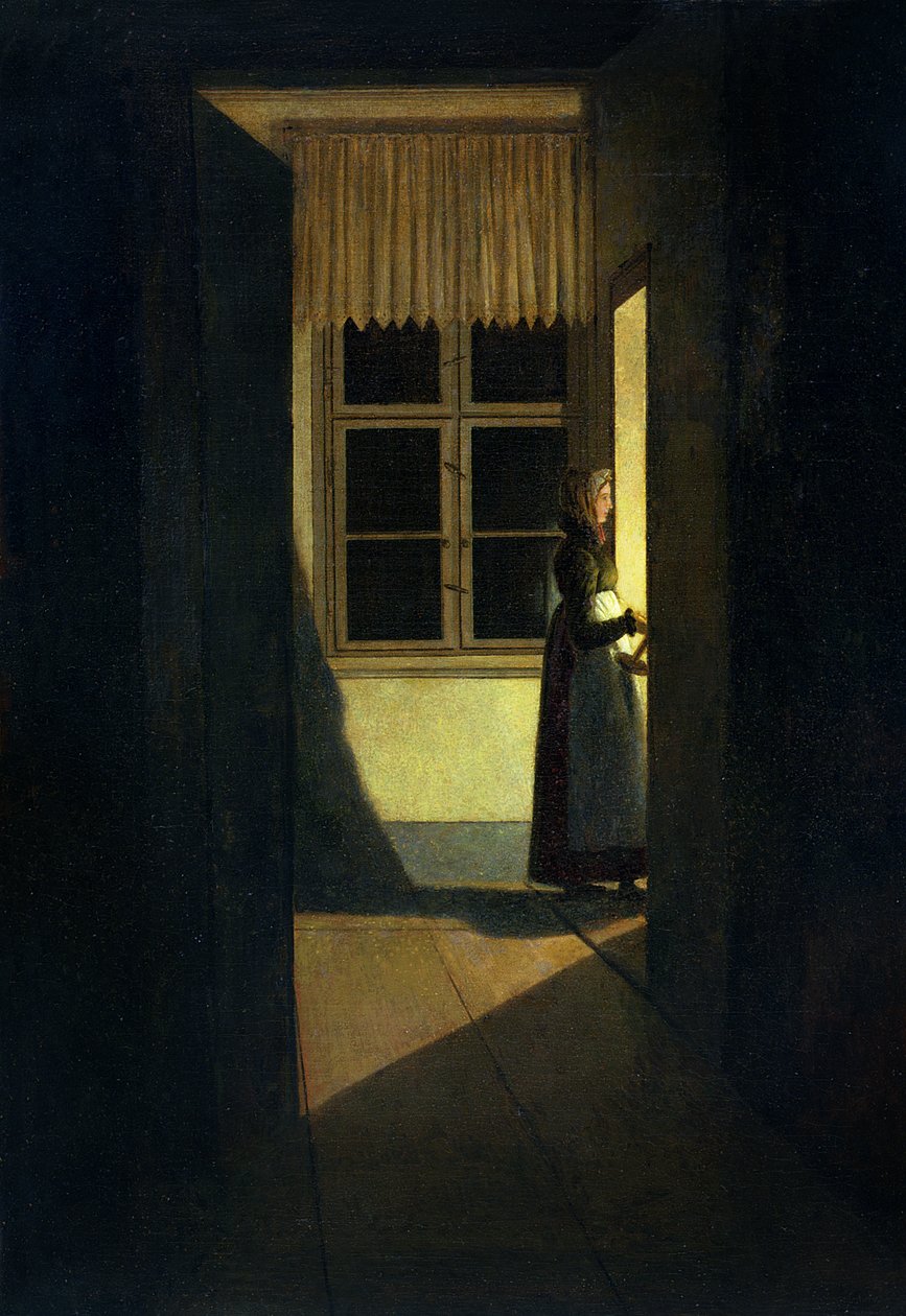A gyertyatartós nő, 1825 alkotó: Caspar David Friedrich