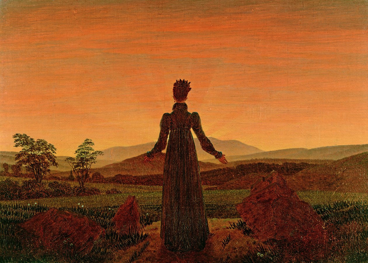 Nő hajnalban alkotó: Caspar David Friedrich