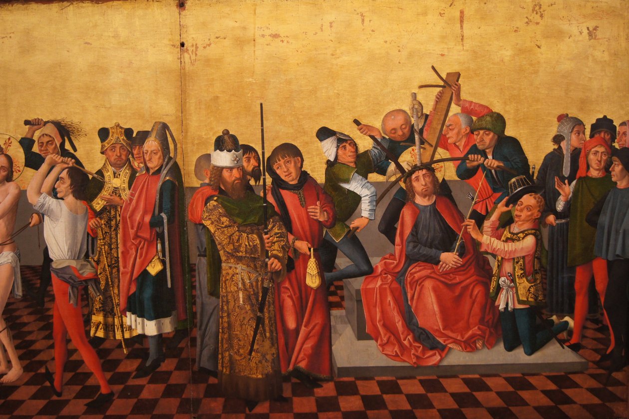 Colmar oltárkép (lobogózás, töviskoronázás) alkotó: Caspar Isenmann