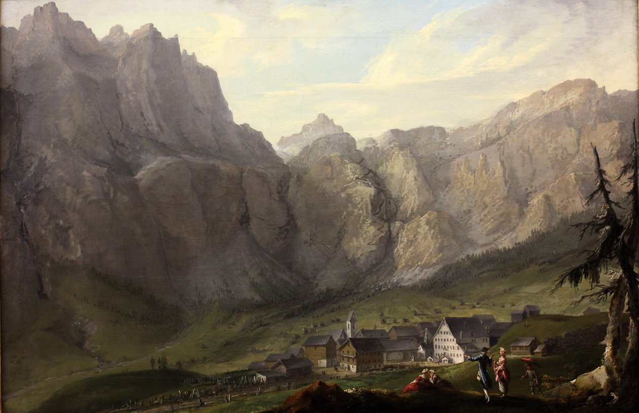 Leukerbad alkotó: Caspar Wolf