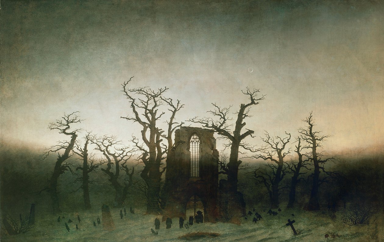 Apátság az Oakwoodban alkotó: Caspar David Friedrich