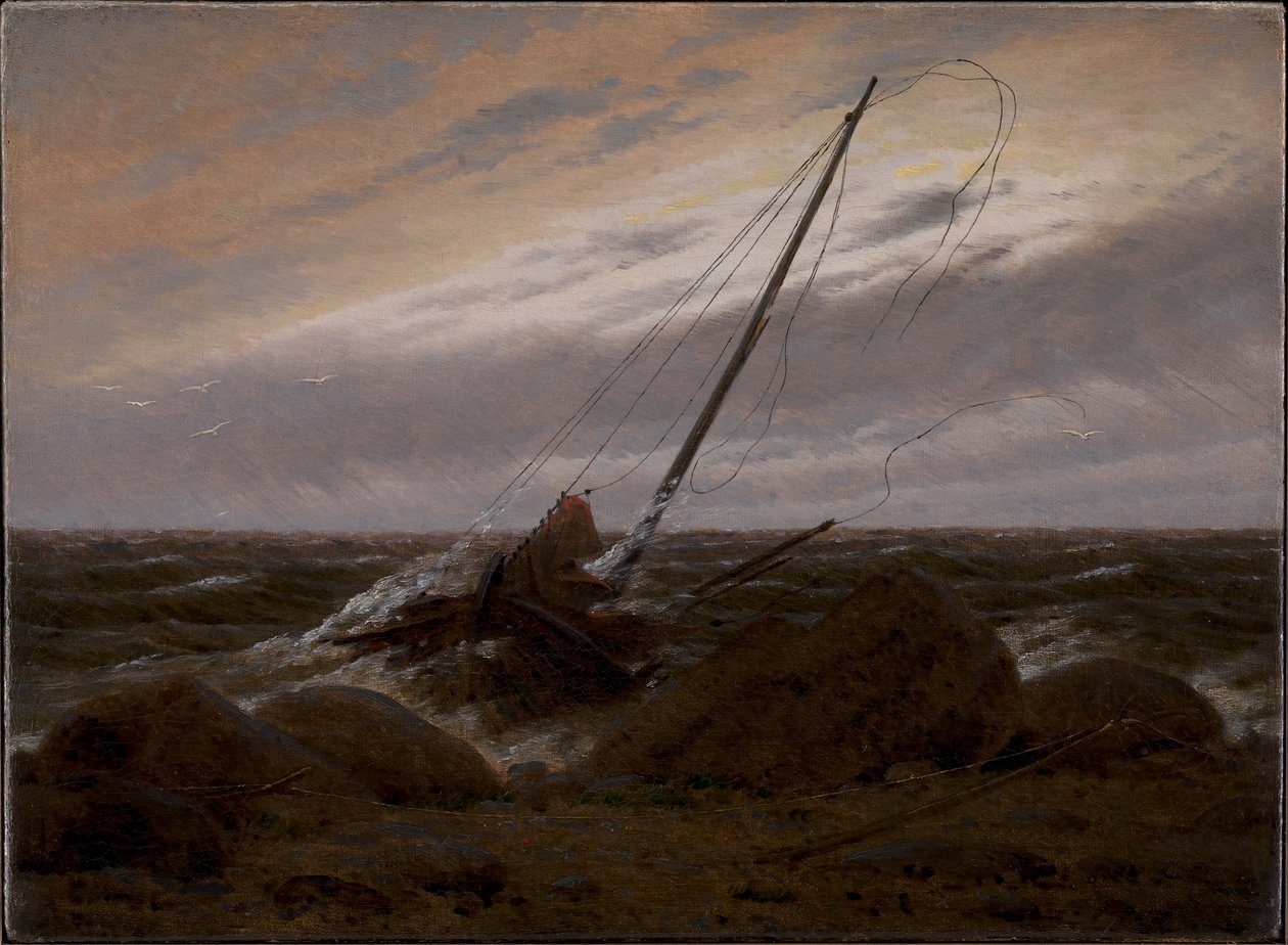A vihar után, 1817. alkotó: Caspar David Friedrich