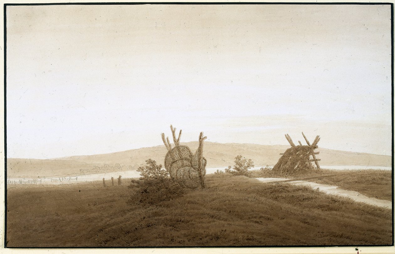 Caspar David Friedrich "Tollense-tó", 1806 körül alkotó: Caspar David Friedrich