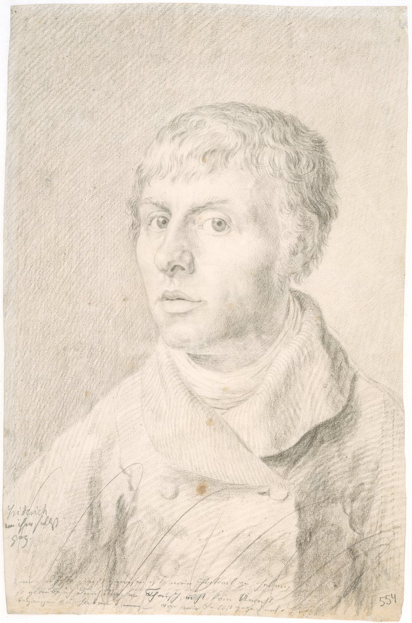 Német: Selbstbildnis Önarckép alkotó: Caspar David Friedrich