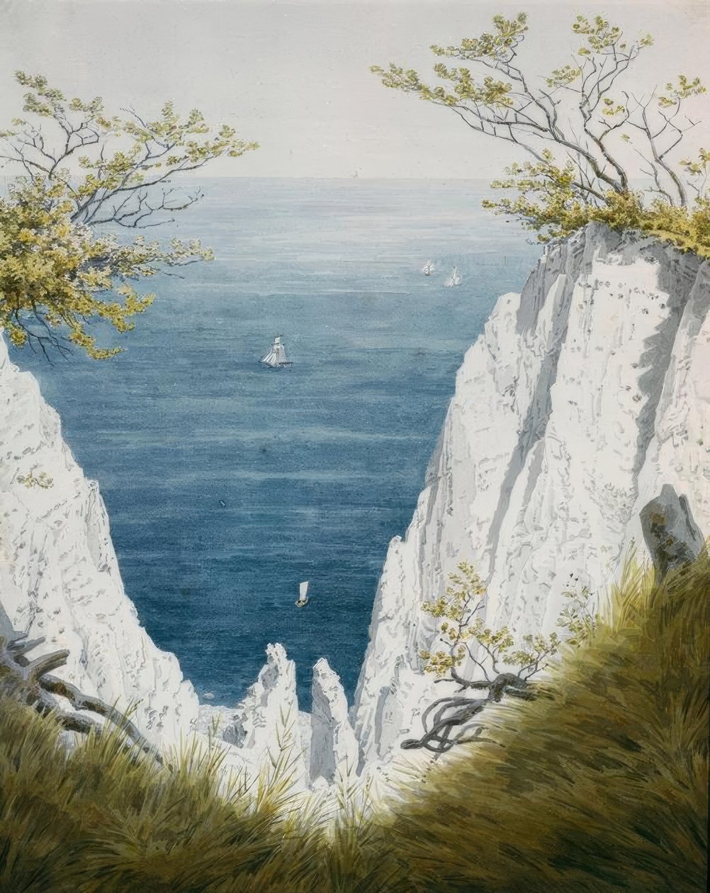 Kréta sziklák Rügenen alkotó: Caspar David Friedrich