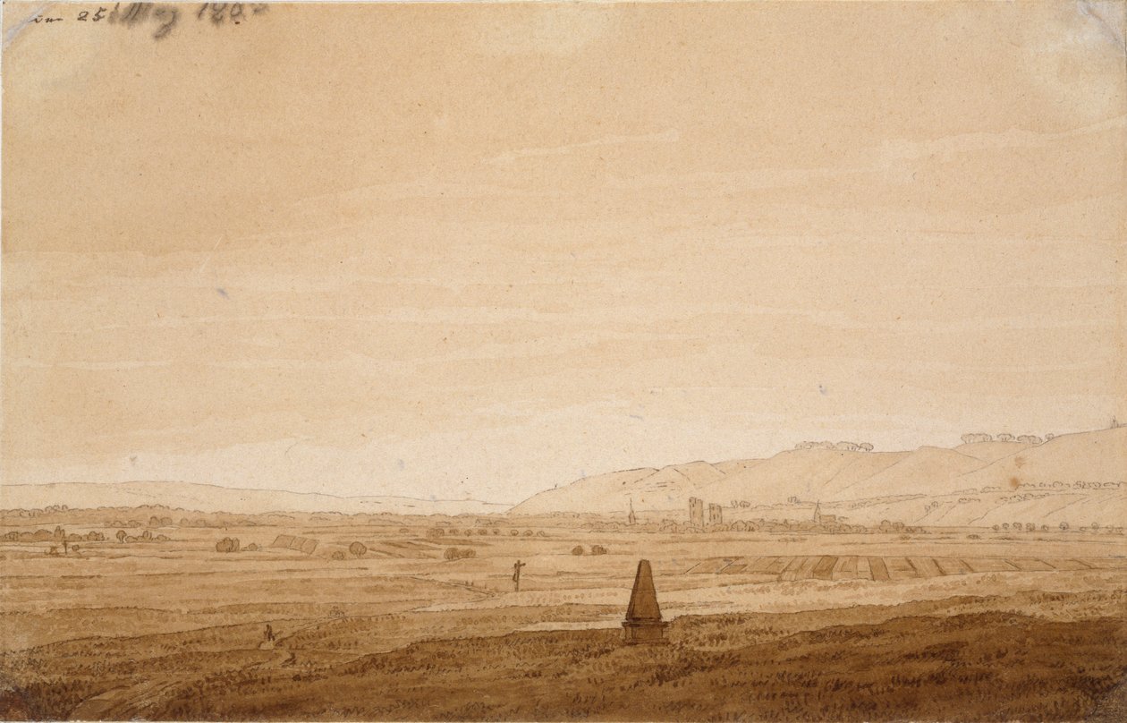 Táj obeliszktel, 1803 alkotó: Caspar David Friedrich