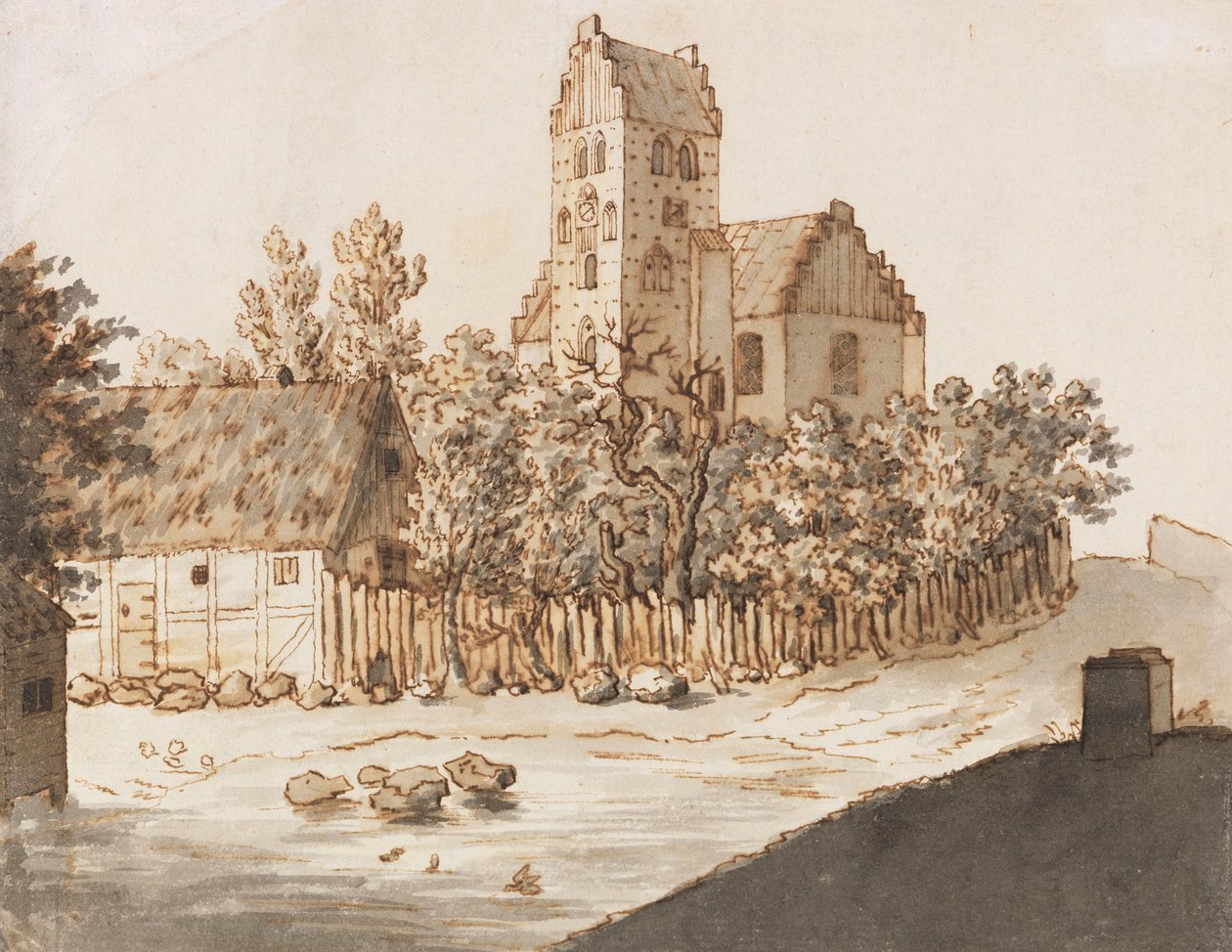 Lyngby templom alkotó: Caspar David Friedrich