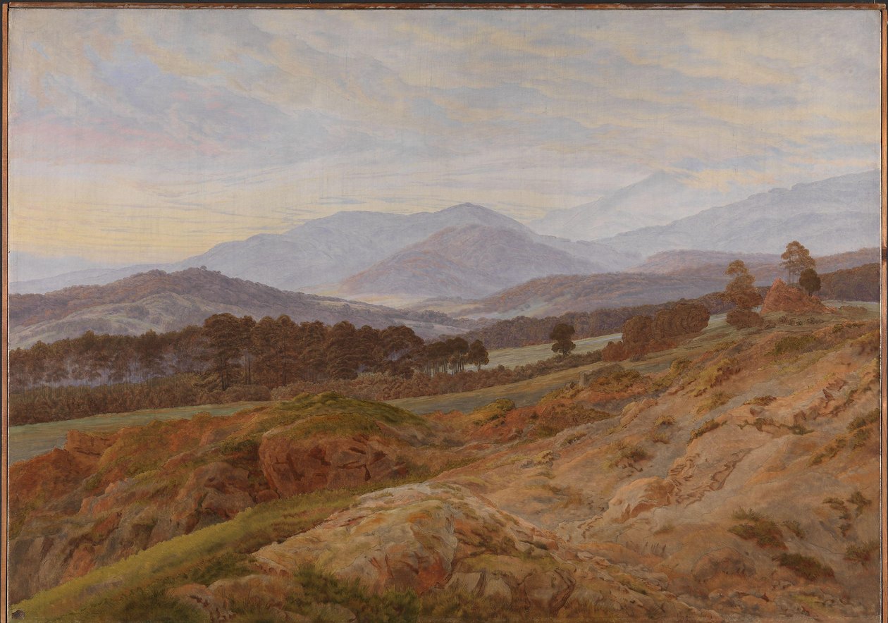 Óriás hegyek táj alkotó: Caspar David Friedrich