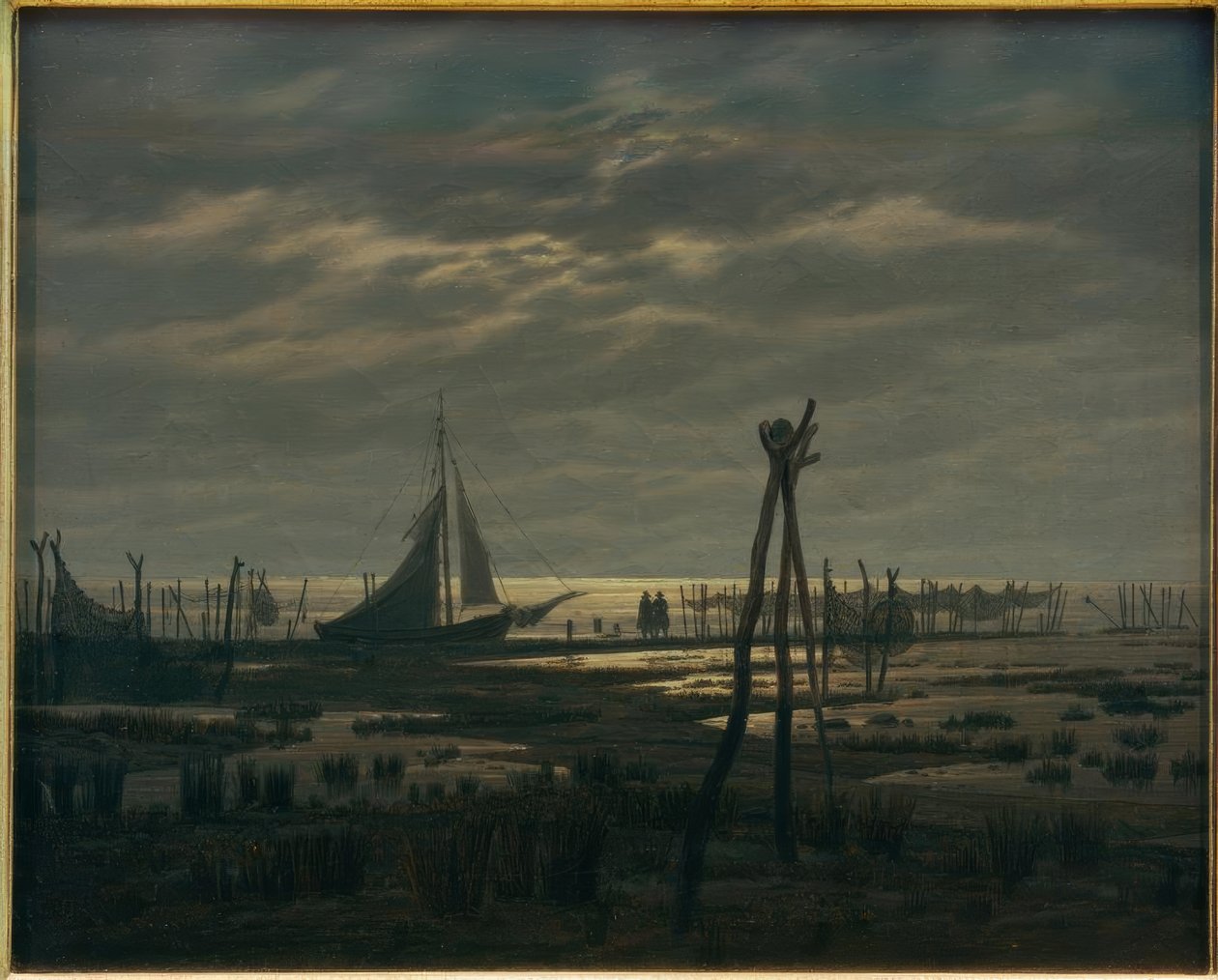 Sumpfiger Strand alkotó: Caspar David Friedrich
