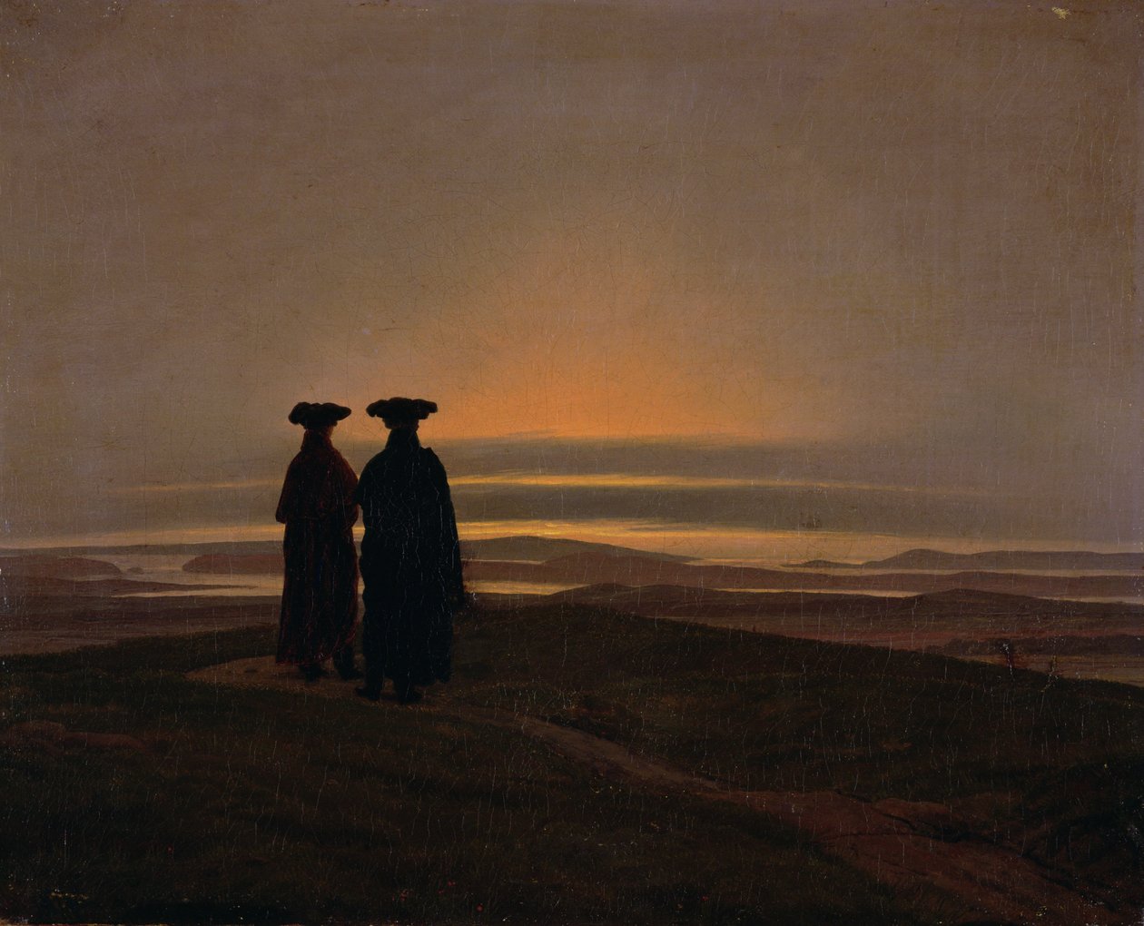 Naplemente (Testvérek) alkotó: Caspar David Friedrich