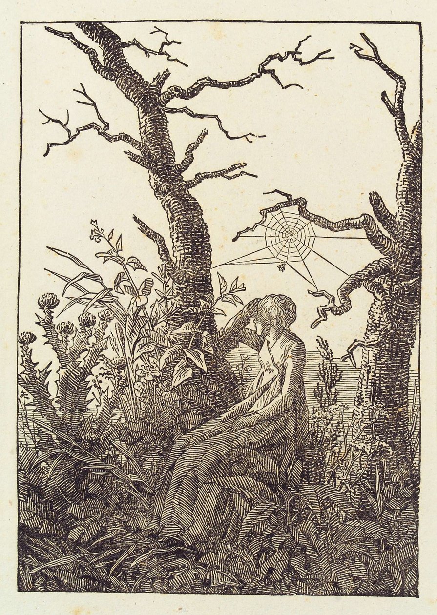 A nő a pókhálóval alkotó: Caspar David Friedrich