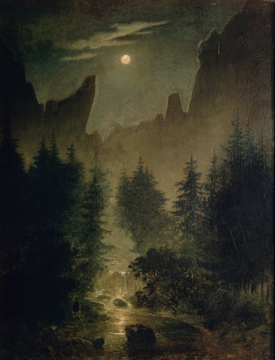 Uttewalder Grund alkotó: Caspar David Friedrich