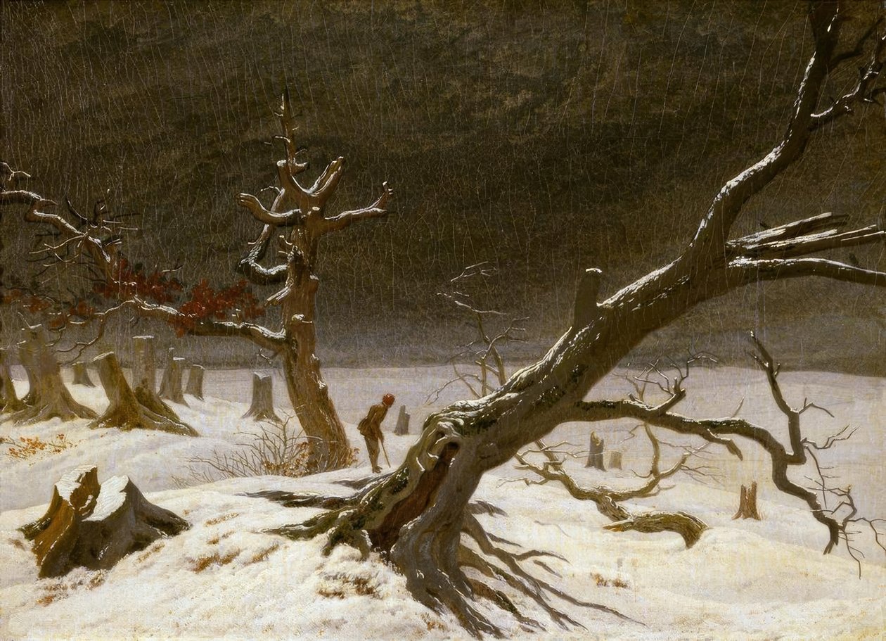 Téli táj alkotó: Caspar David Friedrich