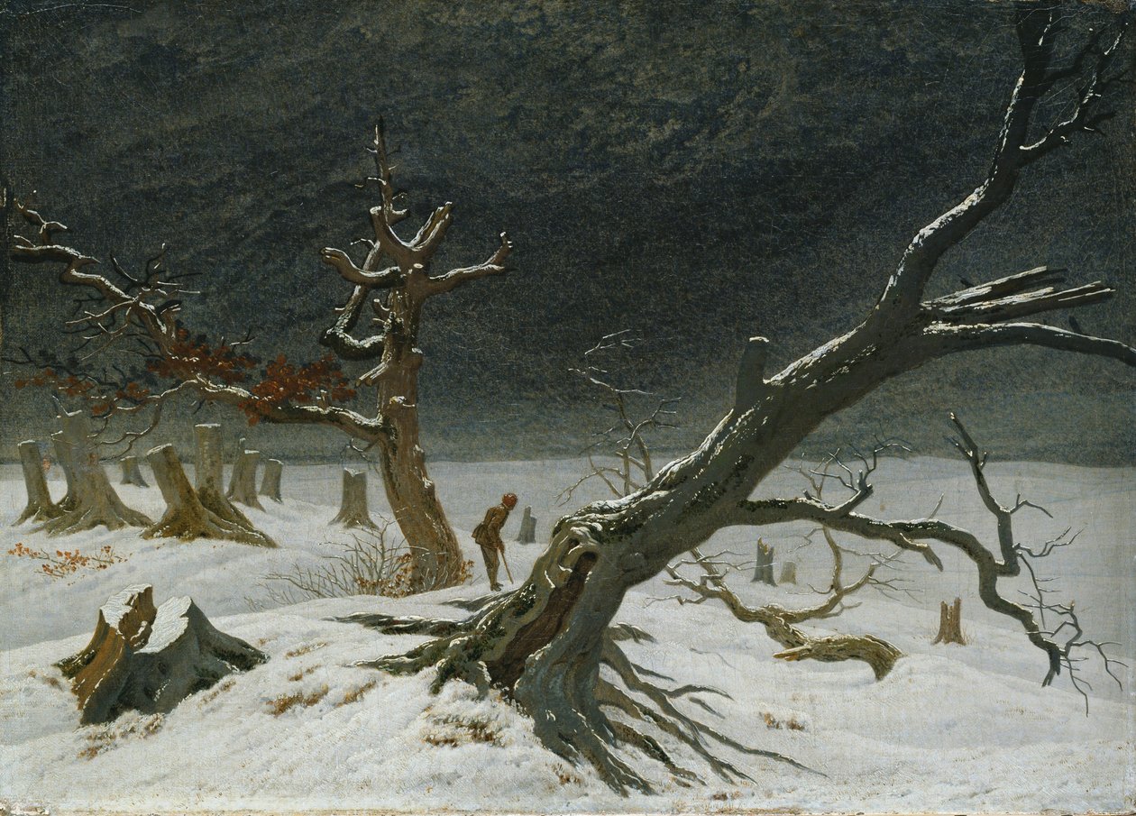 Téli táj alkotó: Caspar David Friedrich