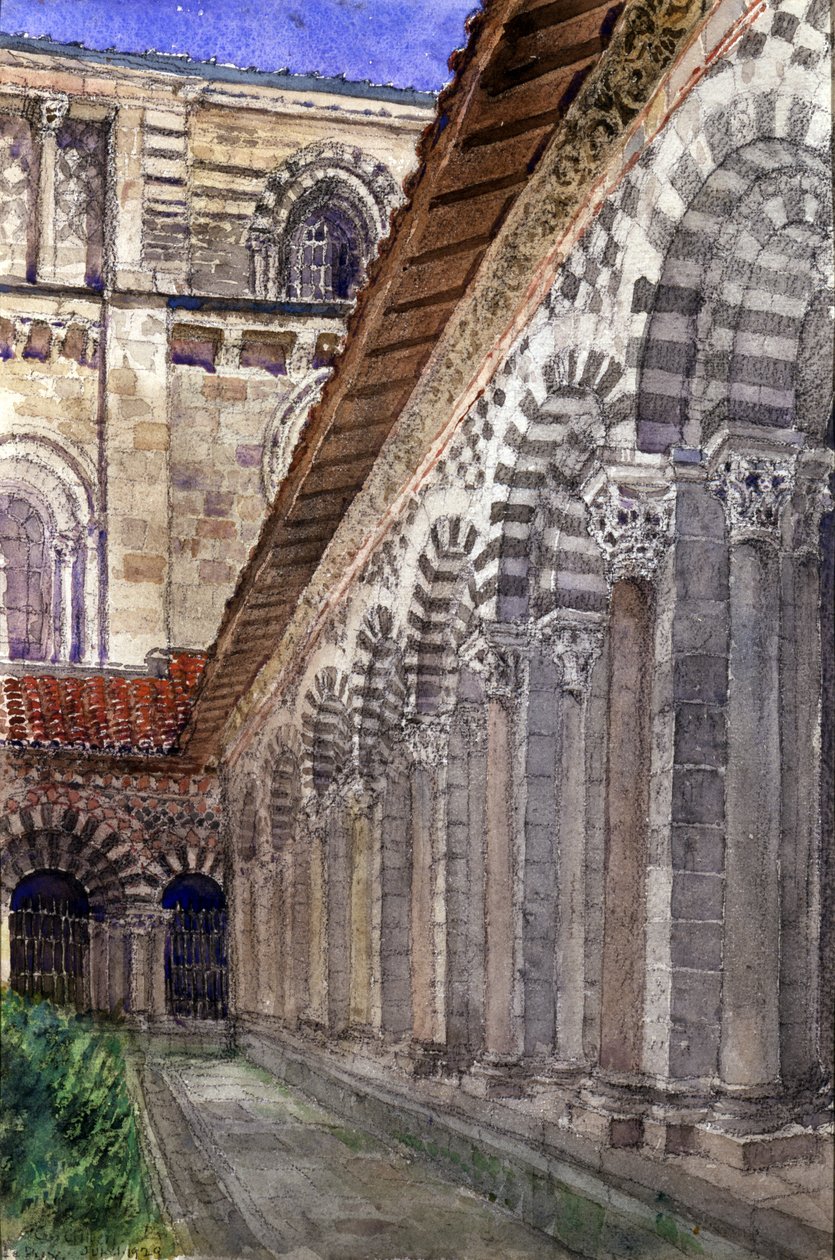 Le Puy székesegyházi kolostora, 1929. alkotó: Cass Gilbert