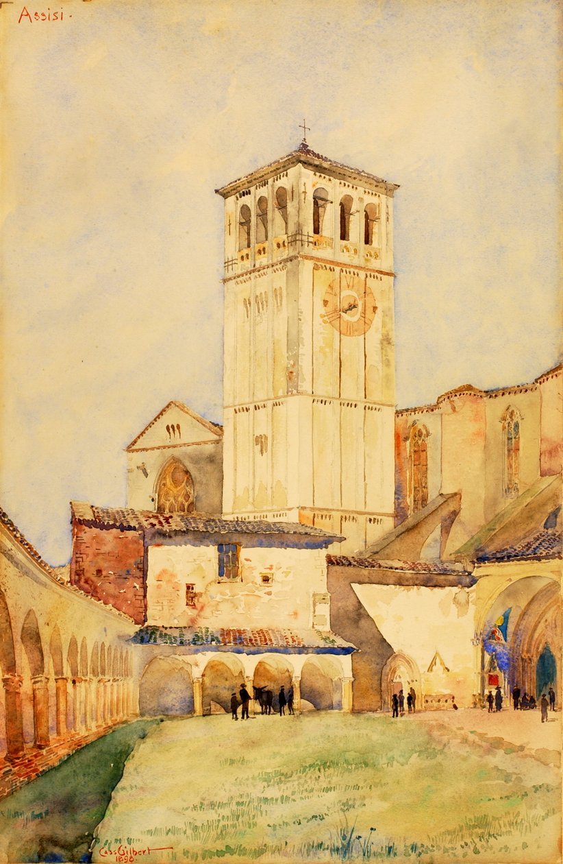 Szent Ferenc-templom, Assisi, 1898. alkotó: Cass Gilbert