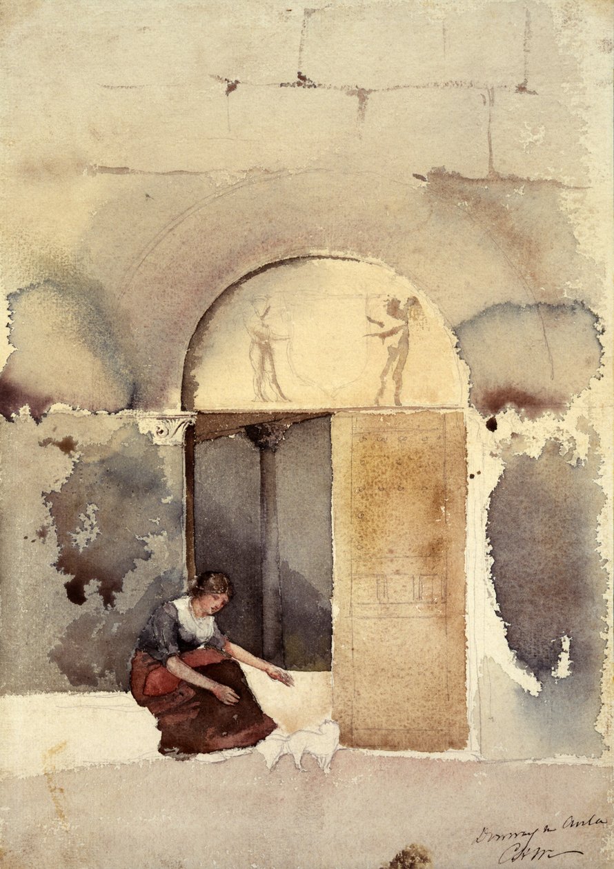Bejárati ajtó Anlában, n.d. alkotó: Cass Gilbert
