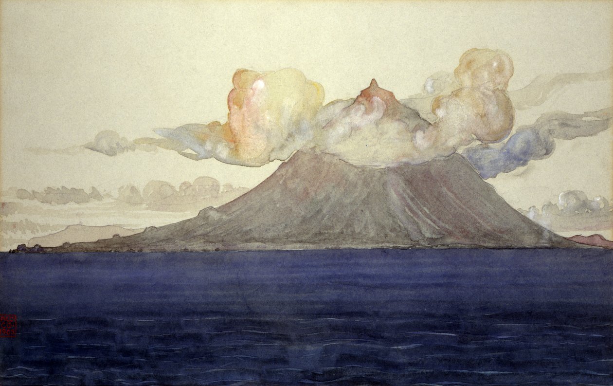Pico-hegy, Azori-szigetek, 1905. alkotó: Cass Gilbert