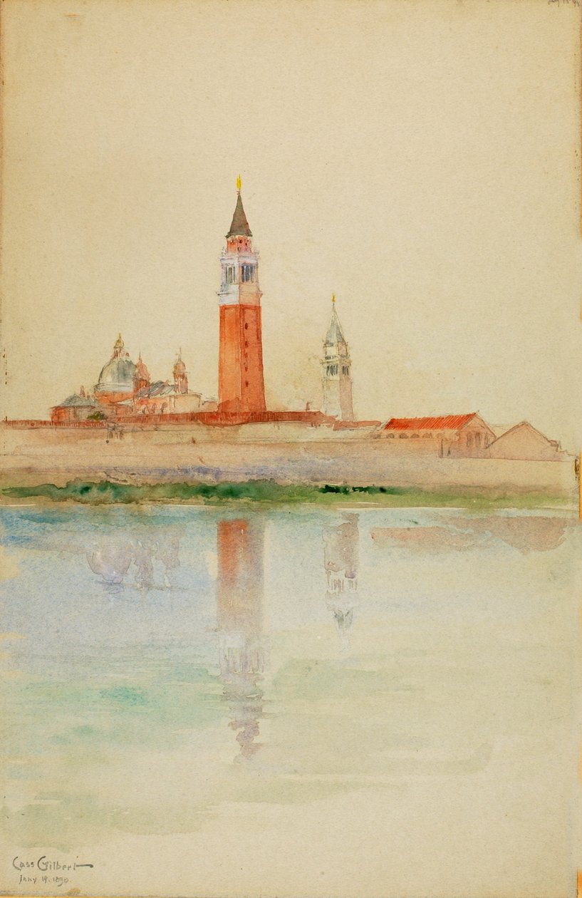 San Giorgio Maggiore, Velence, 1898. alkotó: Cass Gilbert