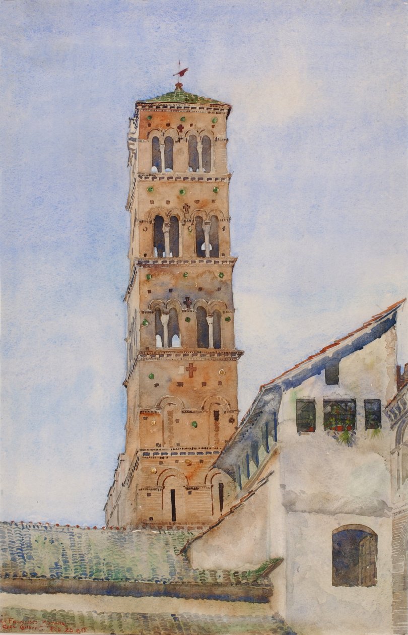Torony, San Francisco Romano, Róma, 1898. alkotó: Cass Gilbert