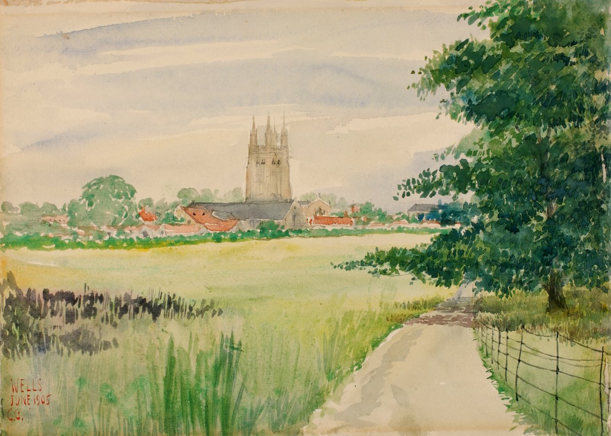 Wells-i székesegyház, Anglia, 1905. alkotó: Cass Gilbert