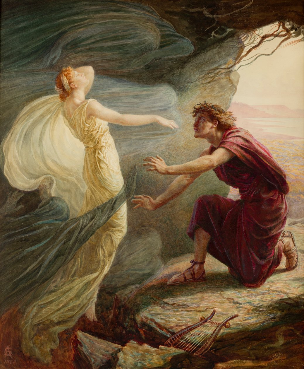 Orpheus és Eurydice alkotó: Catharine Adelaide Sparkes