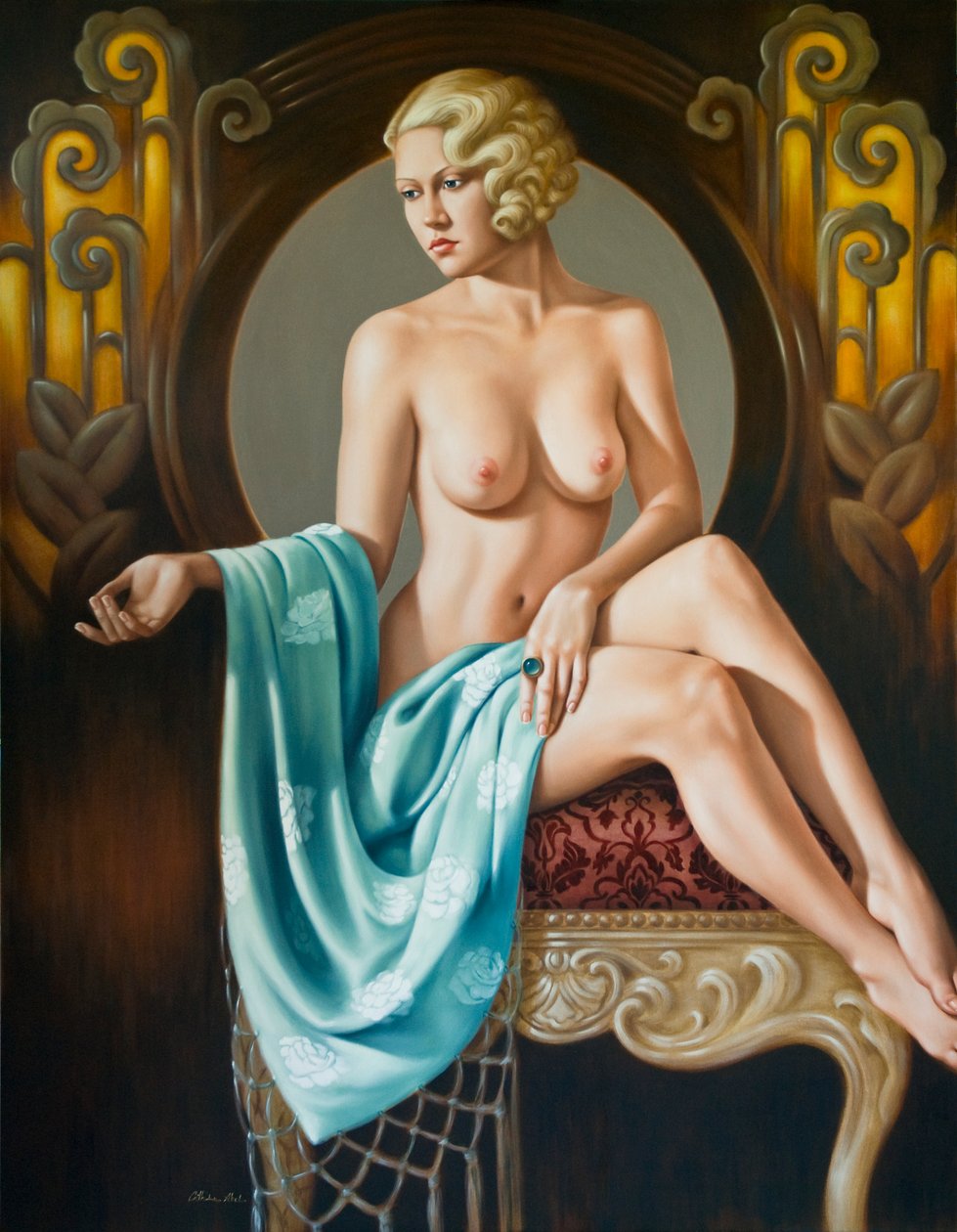 Chez Agnes (olaj, vászon) alkotó: Catherine Abel