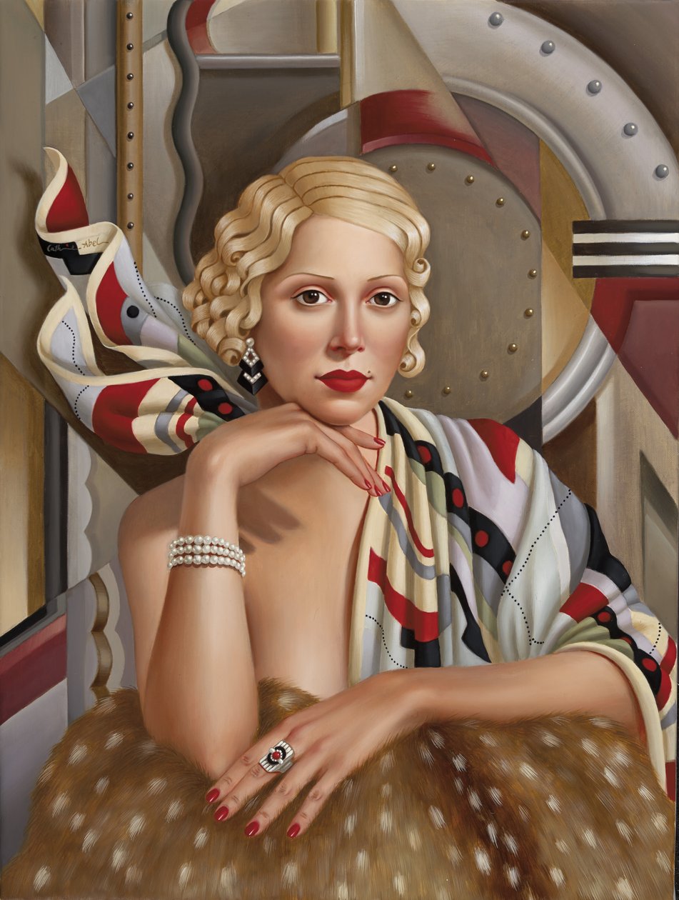 La Femme en Soie (olaj, vászon) alkotó: Catherine Abel