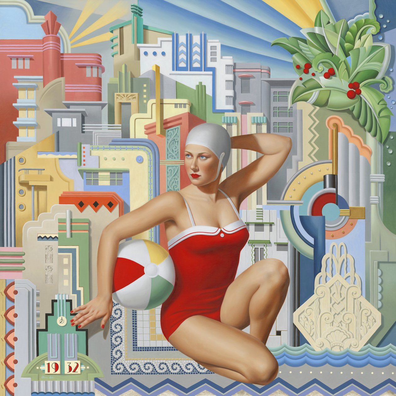 Halcyon 1932, 2024 (olaj, vászon) alkotó: Catherine Abel