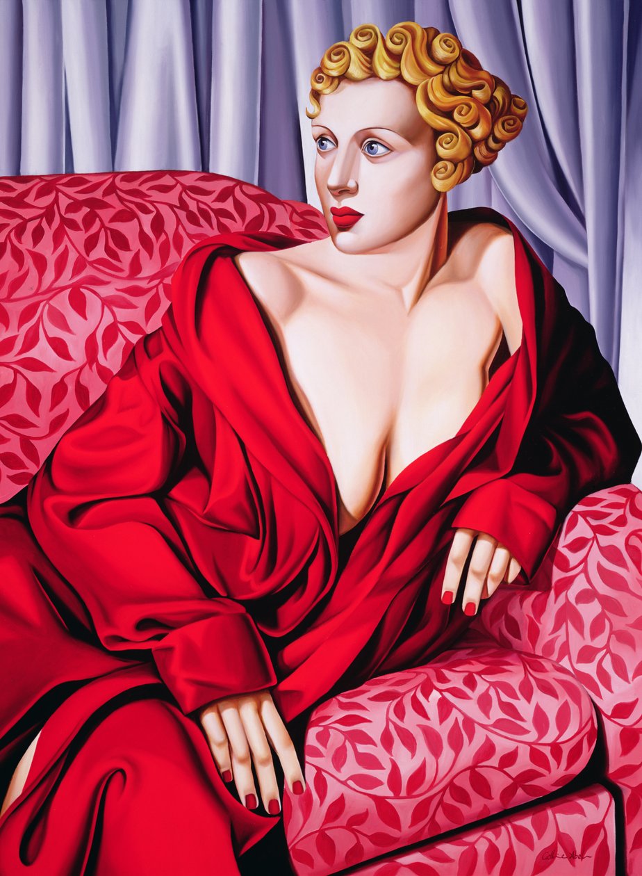 Piros kimonó alkotó: Catherine Abel