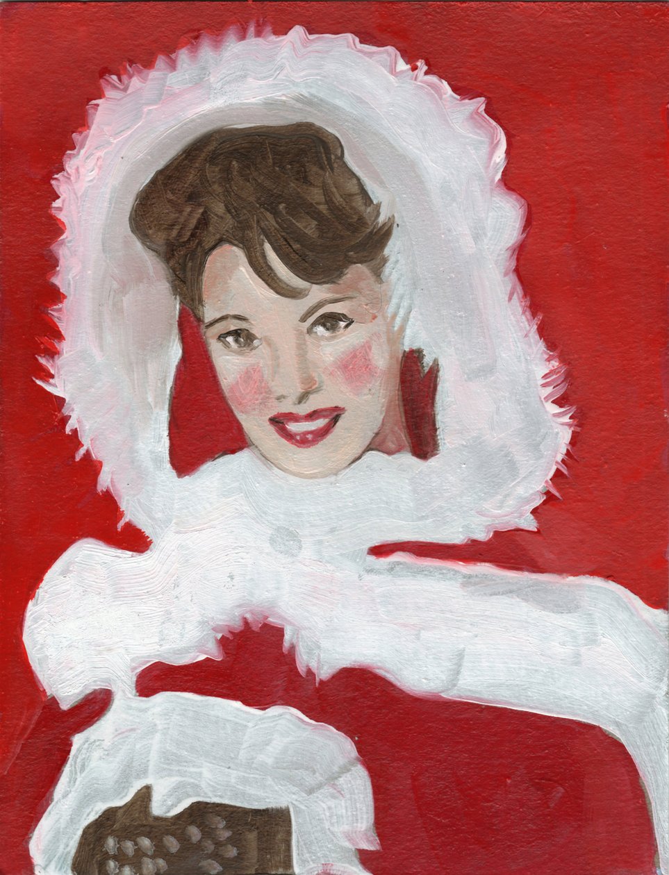 Annette, 2023 (olaj, papír) alkotó: Cathy Lomax