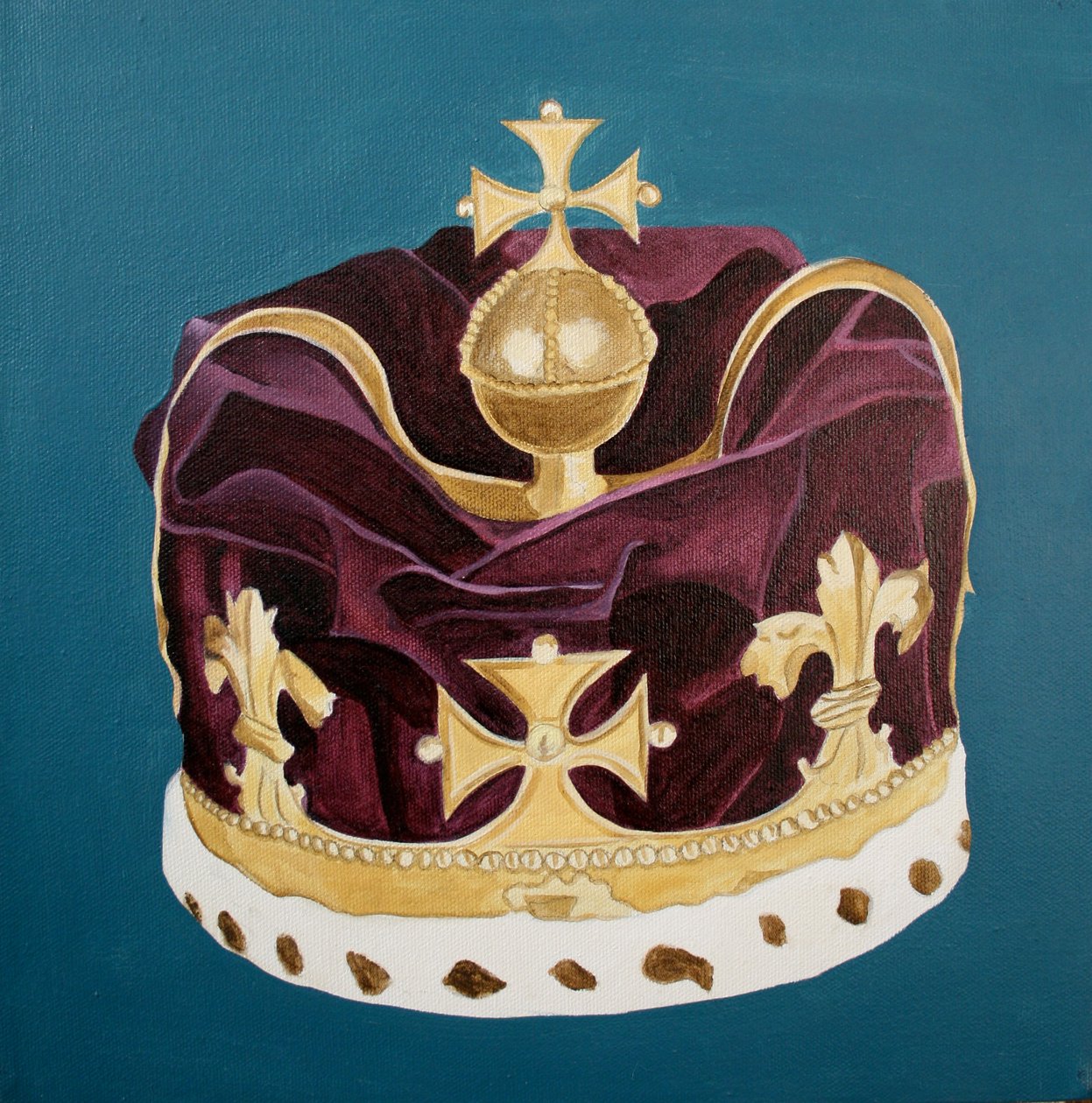 Koronaékszerek, 2001 (olaj, vászon) alkotó: Cathy Lomax