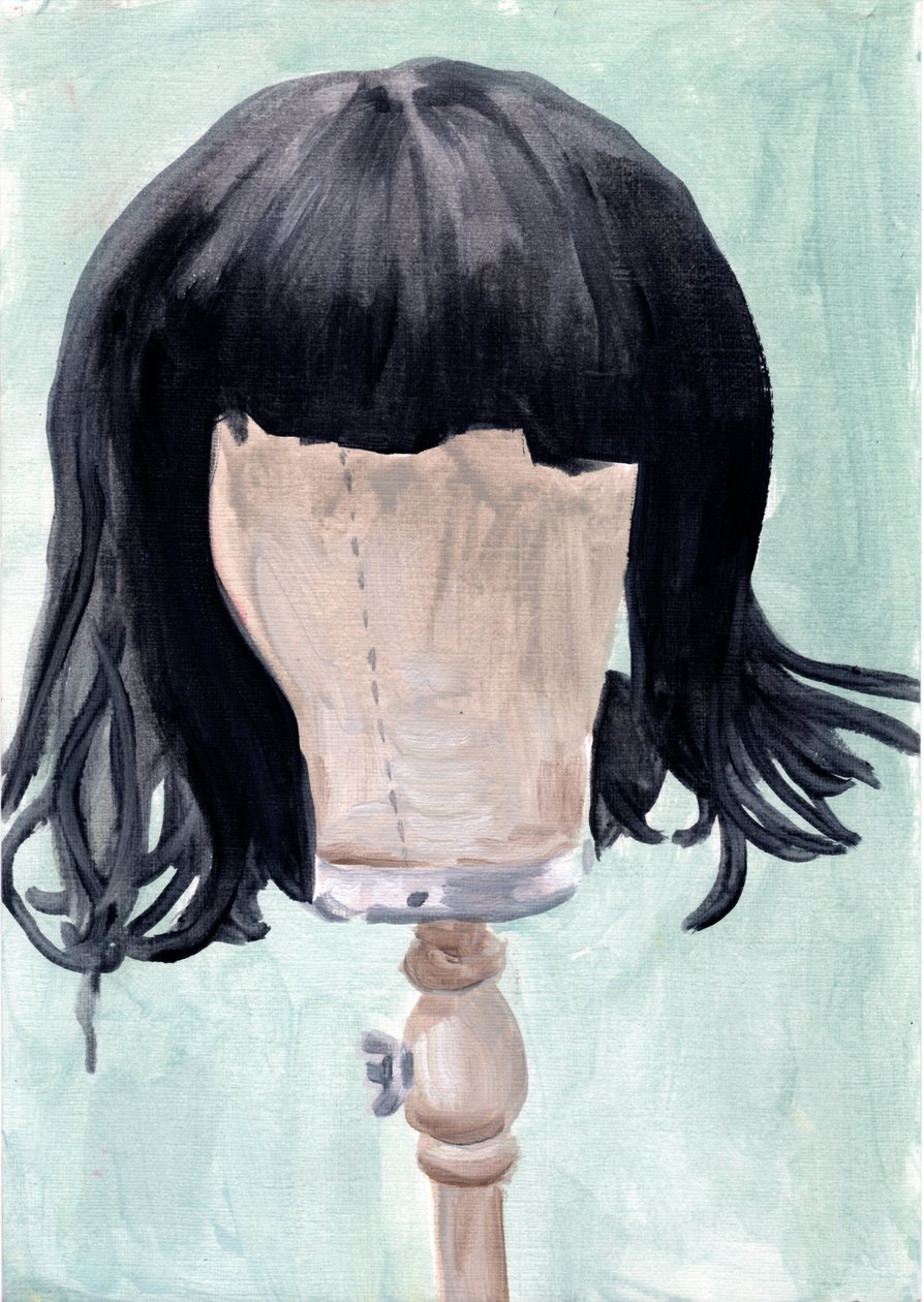 FF (Wig 1), 2020 (olaj, papír) alkotó: Cathy Lomax