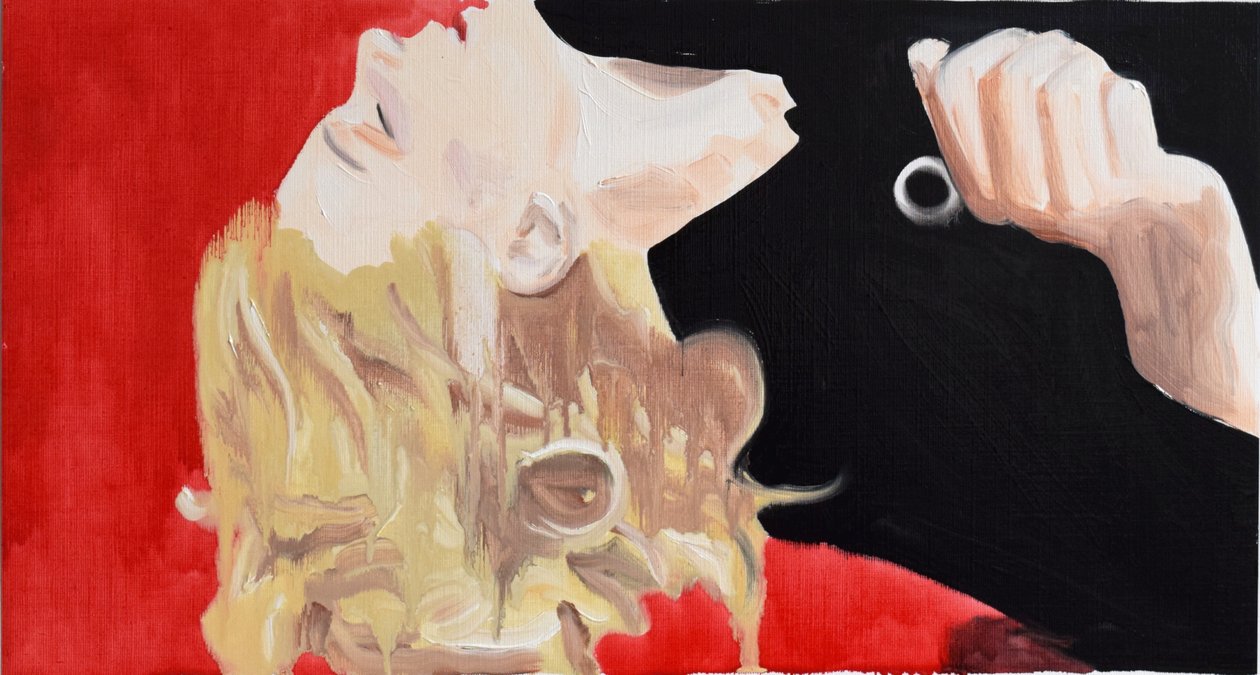 Gena, 2015 (olaj, papír) alkotó: Cathy Lomax