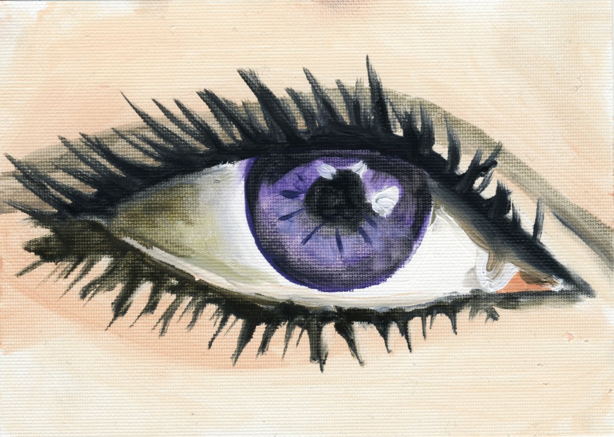 Liz, 2013 (olaj, papír) alkotó: Cathy Lomax