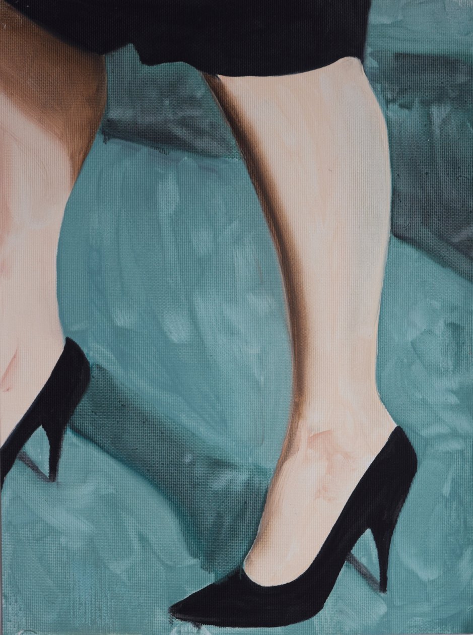 Misfit Legs 1, 2013 (olaj, papír) alkotó: Cathy Lomax