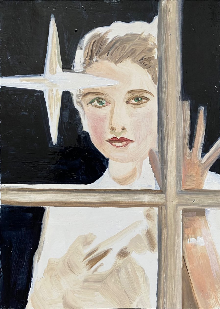 Norma, 2023 (olaj, papír) alkotó: Cathy Lomax