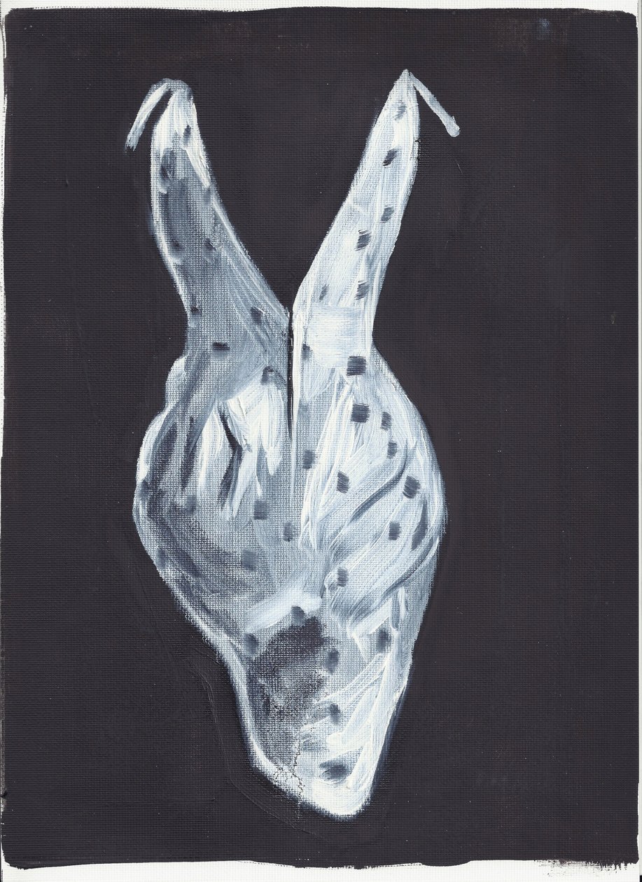 Roslyn, hátul, 2012 (olaj és akril, papír) alkotó: Cathy Lomax