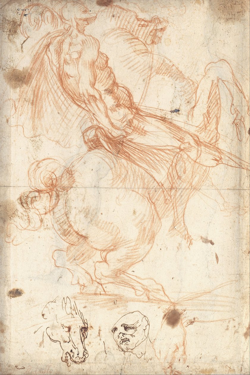 Lovastanulmány alkotó: Cavalier d’Arpino