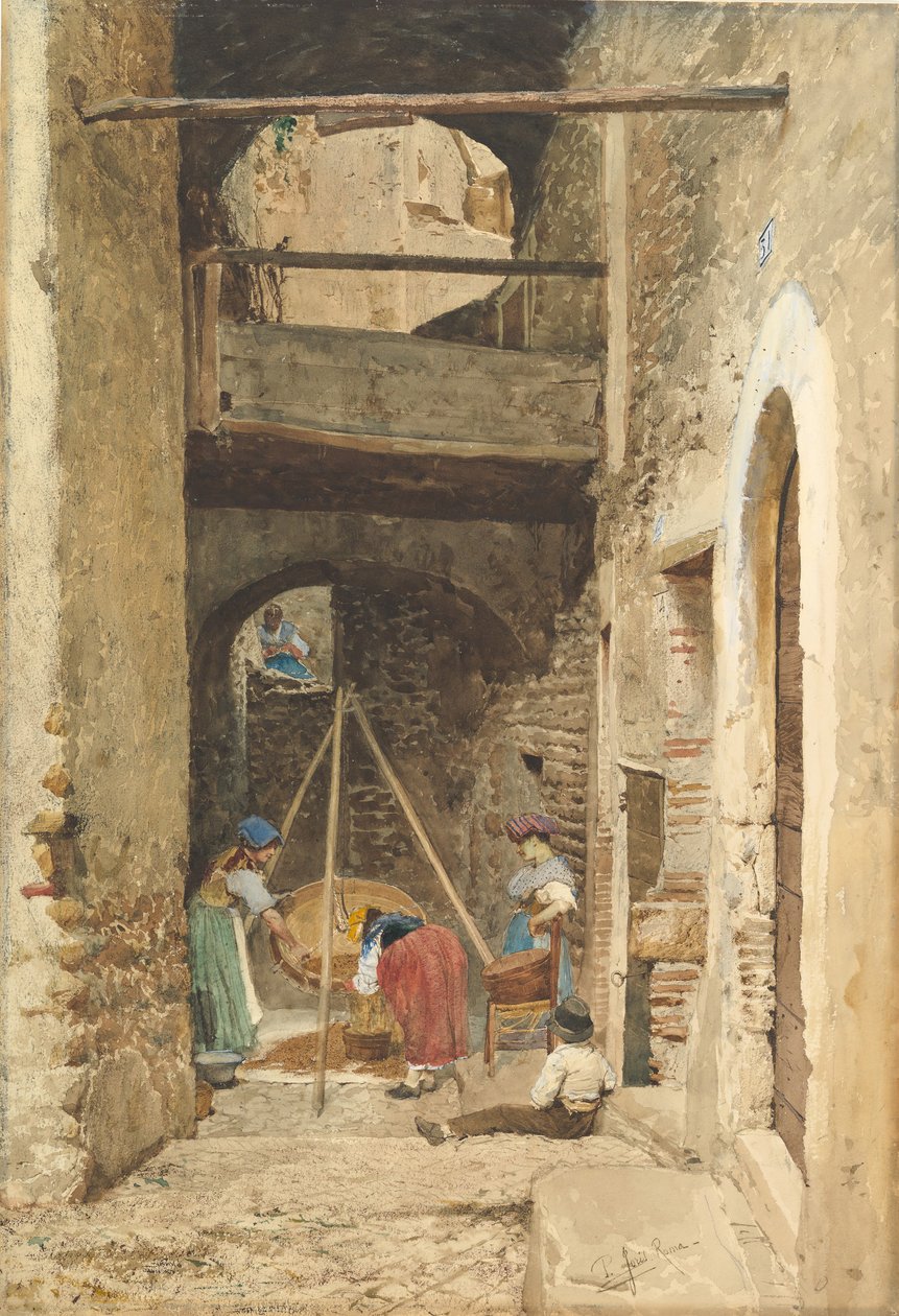 Olasz udvar és alakok, 1843-1921. alkotó: Cavaliere Pio Joris