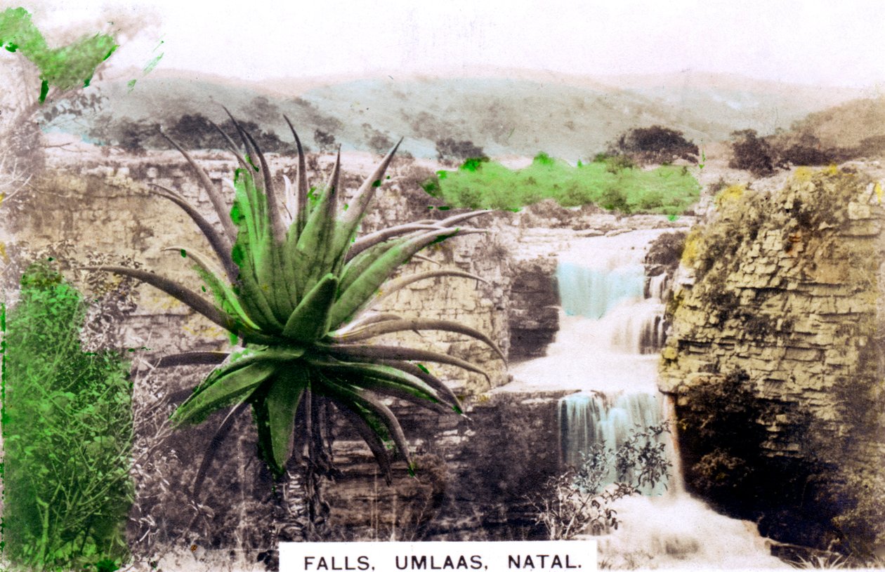 Umlaas-vízesés, Dél-Afrika, 1920-as évek. alkotó: Cavenders Ltd
