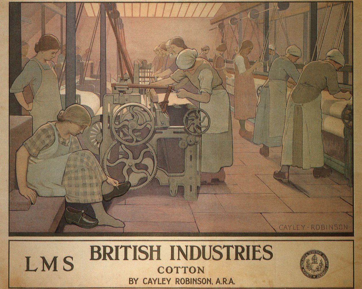 British Industries – pamut, 1924 alkotó: Cayley Robinson