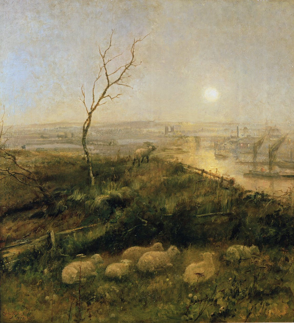 Kóborló, holdfényes pasztorál, 1878 alkotó: Cecil Gordon Lawson