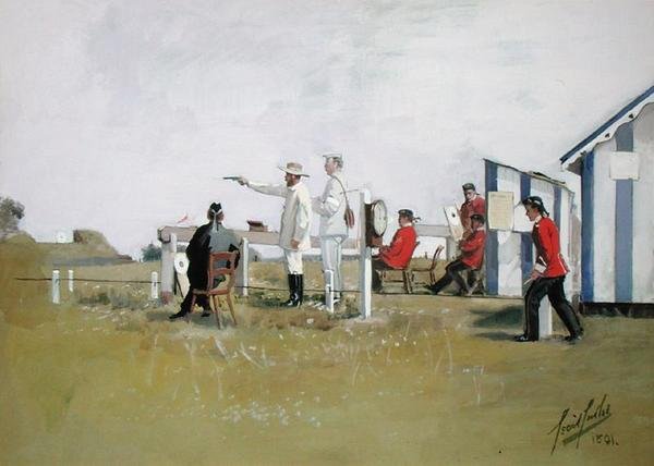Pisztolylőtér, Bisley Camp alkotó: Cecil Cutler