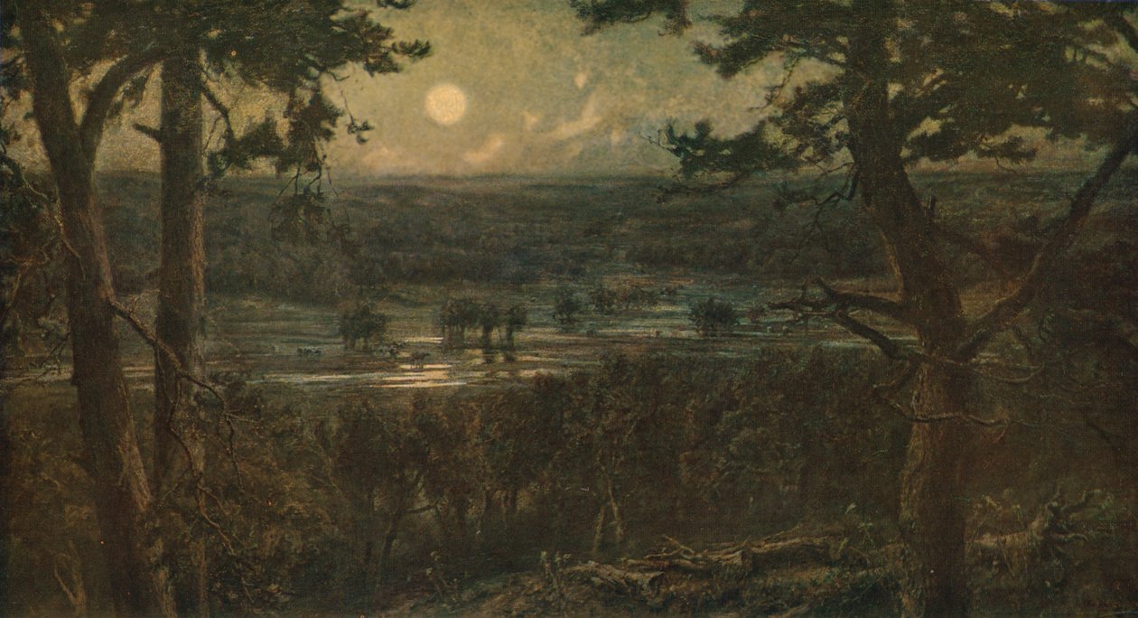 Az augusztusi hold, 1880, 1930 körül. alkotó: Cecil Gordon Lawson