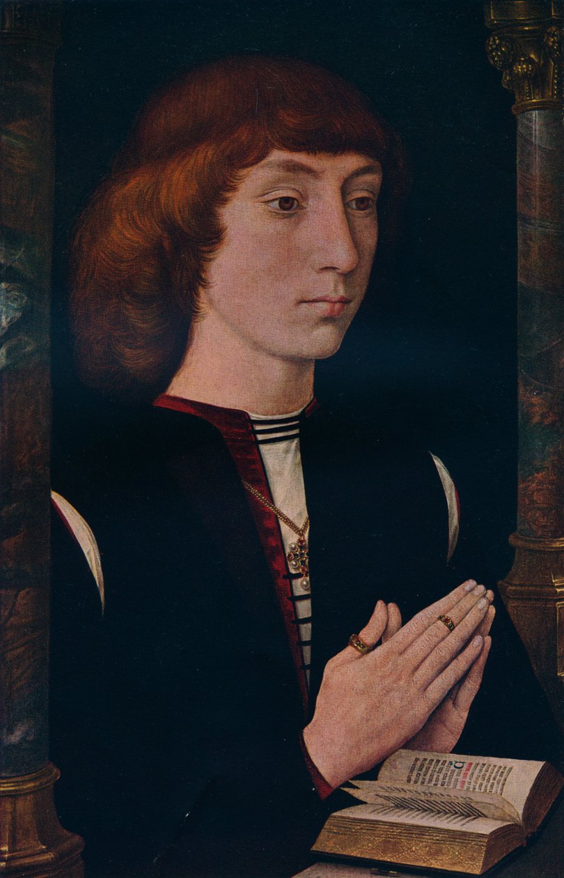 „Egy fiatalember imában”, 1475 alkotó: Cecil Reginald Grundy