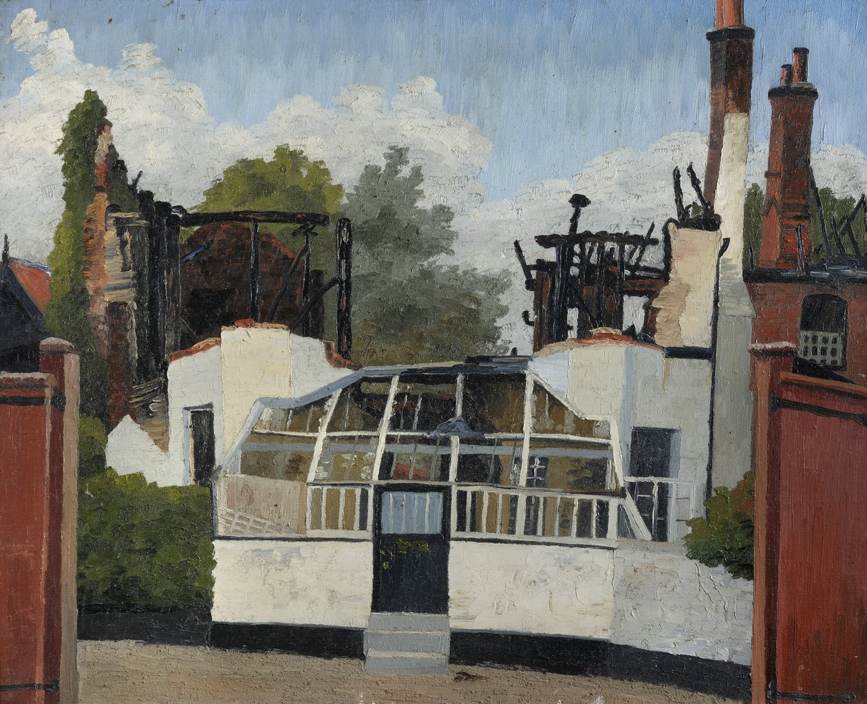 Kibelezett iskola, Dedham alkotó: Cedric Morris