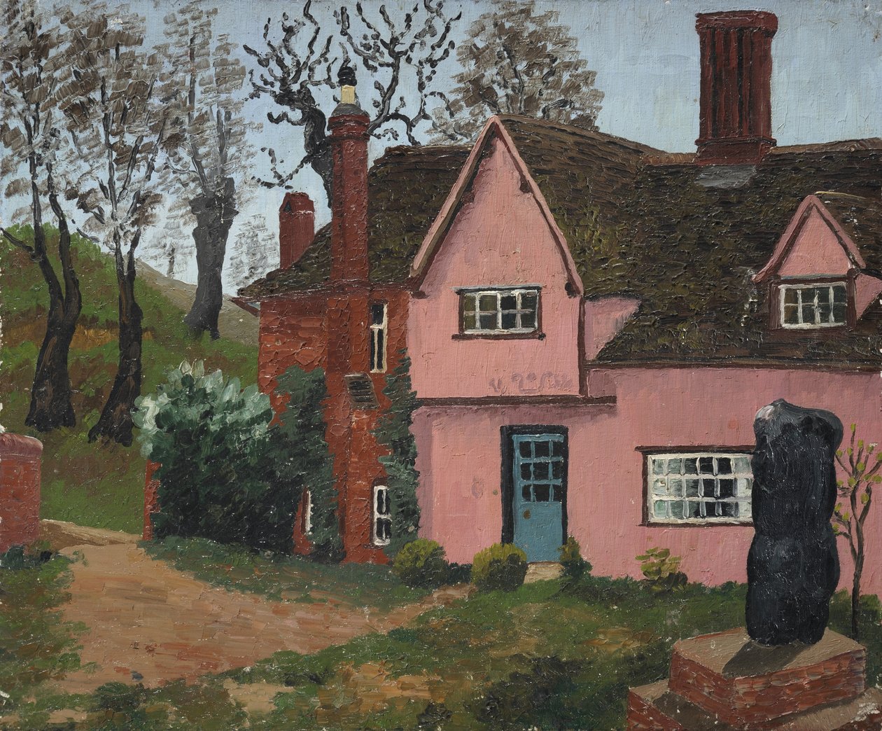 Pound Farm (olaj, vászon) alkotó: Cedric Morris