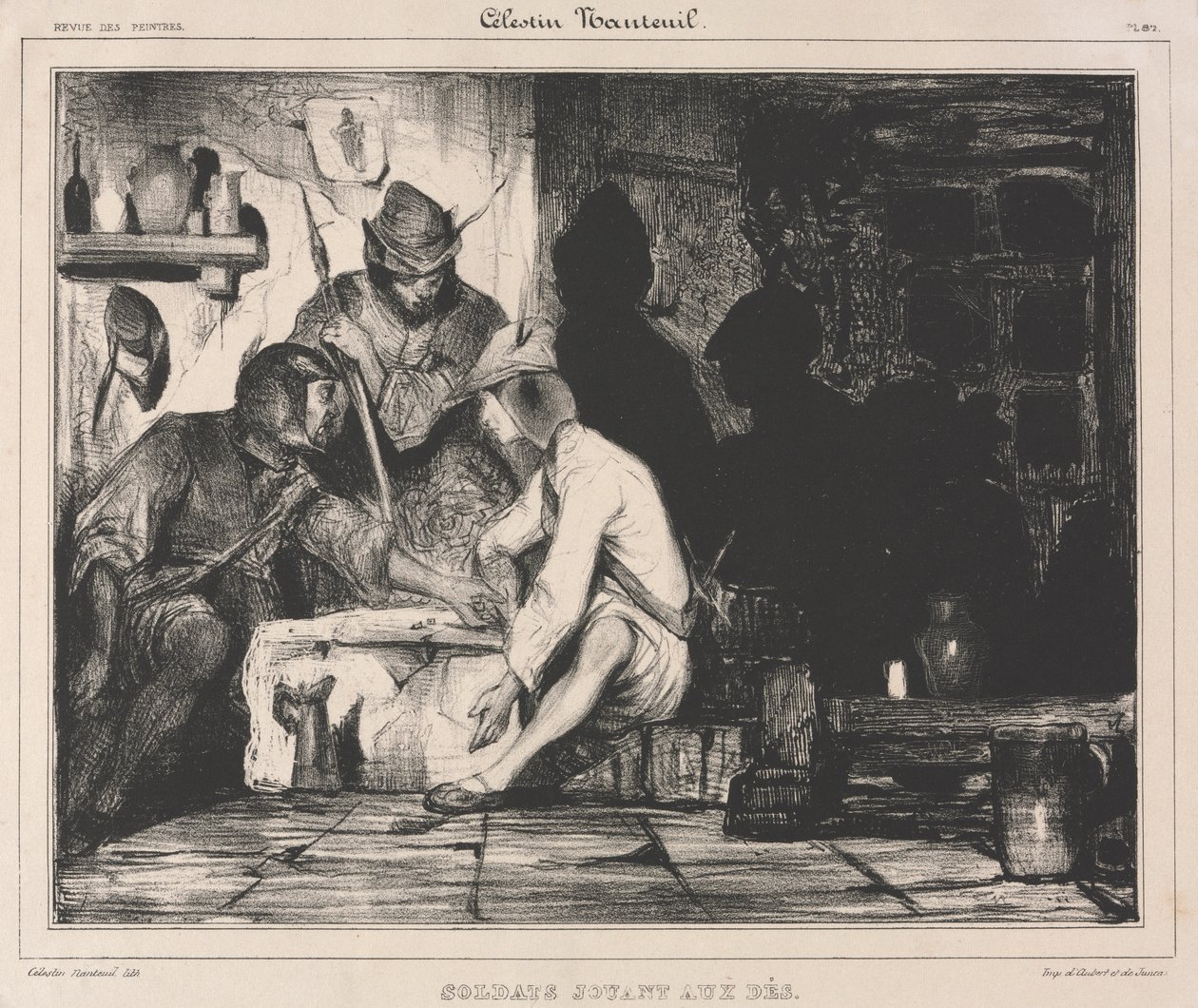 Katonák kockázva alkotó: Celestin Francois Nanteuil